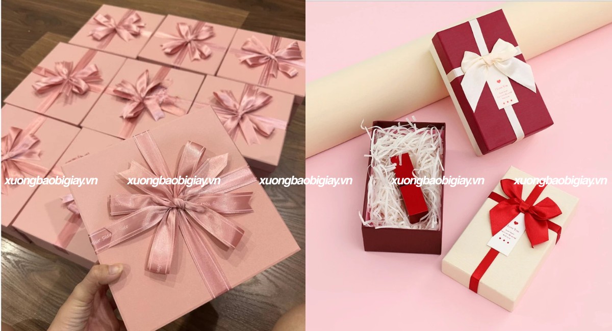 Hộp giấy đựng quà âm dương
