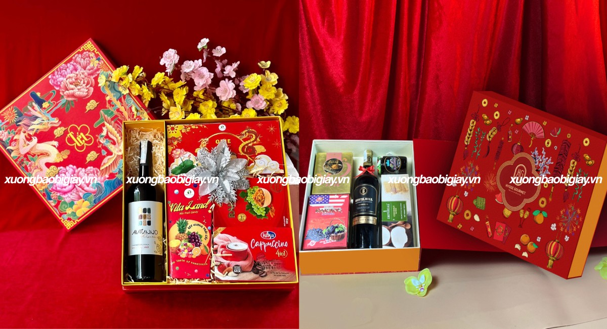 Hộp giấy đựng quà tết