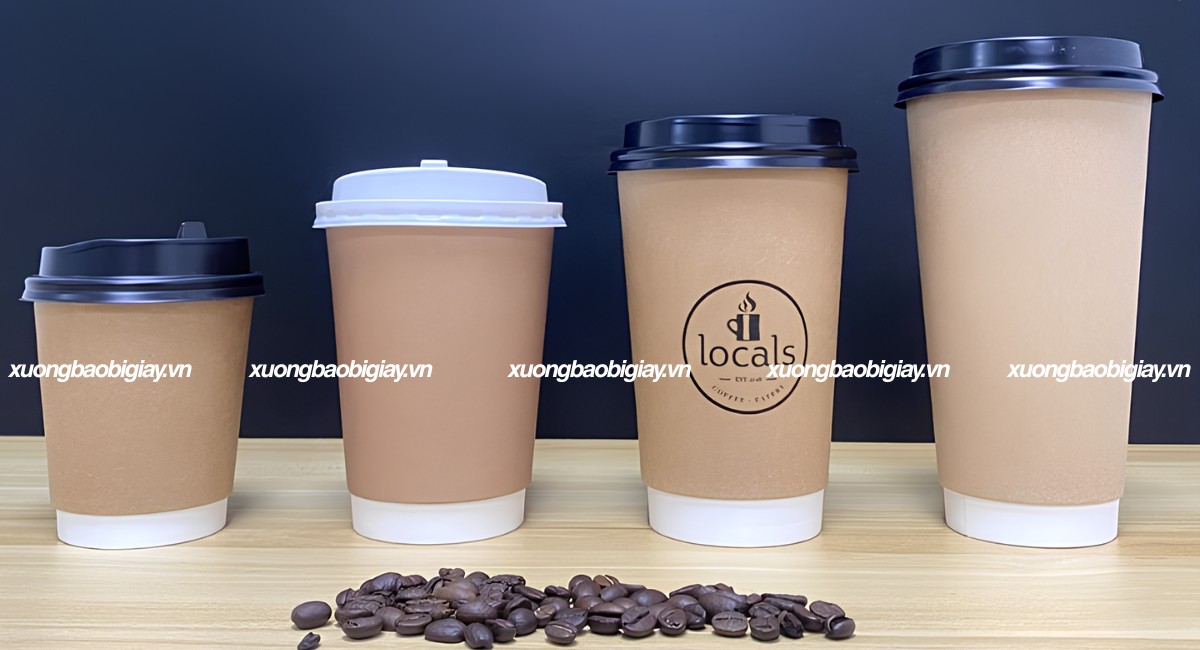 Kích thước ly giấy kraft