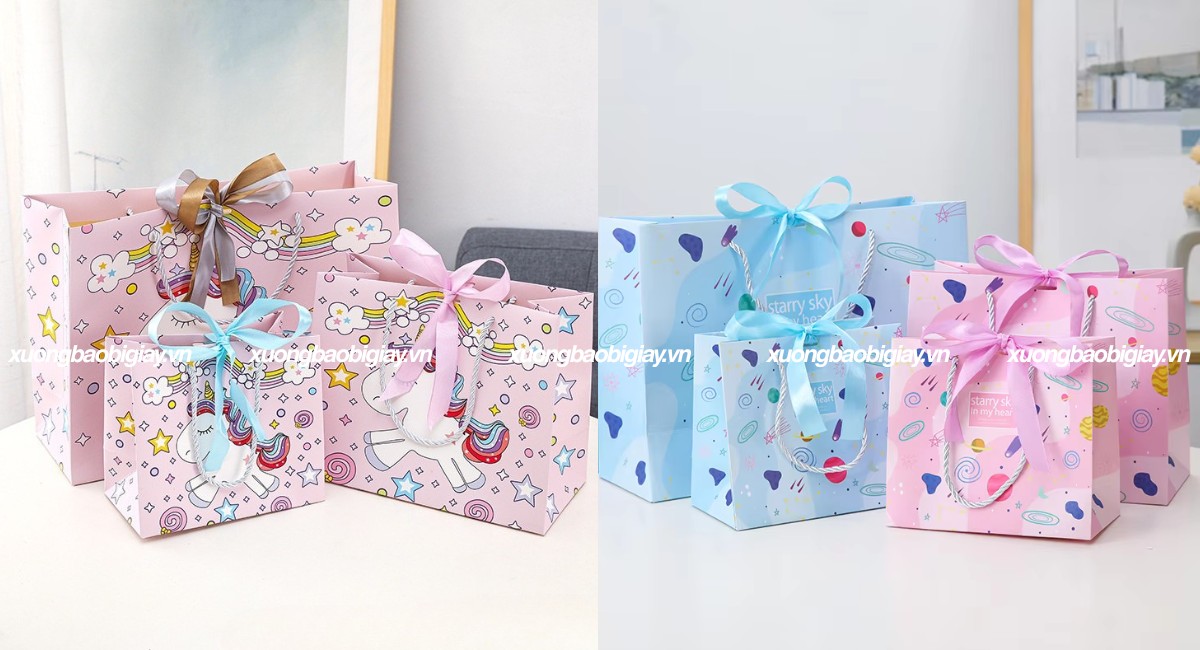 Túi giấy đựng quà sinh nhật cho bé