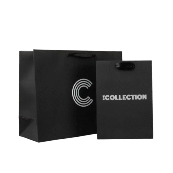 Túi giấy đen in logo