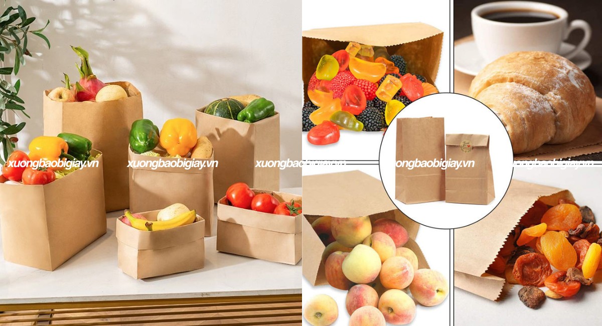 Túi giấy kraft đựng đồ ăn
