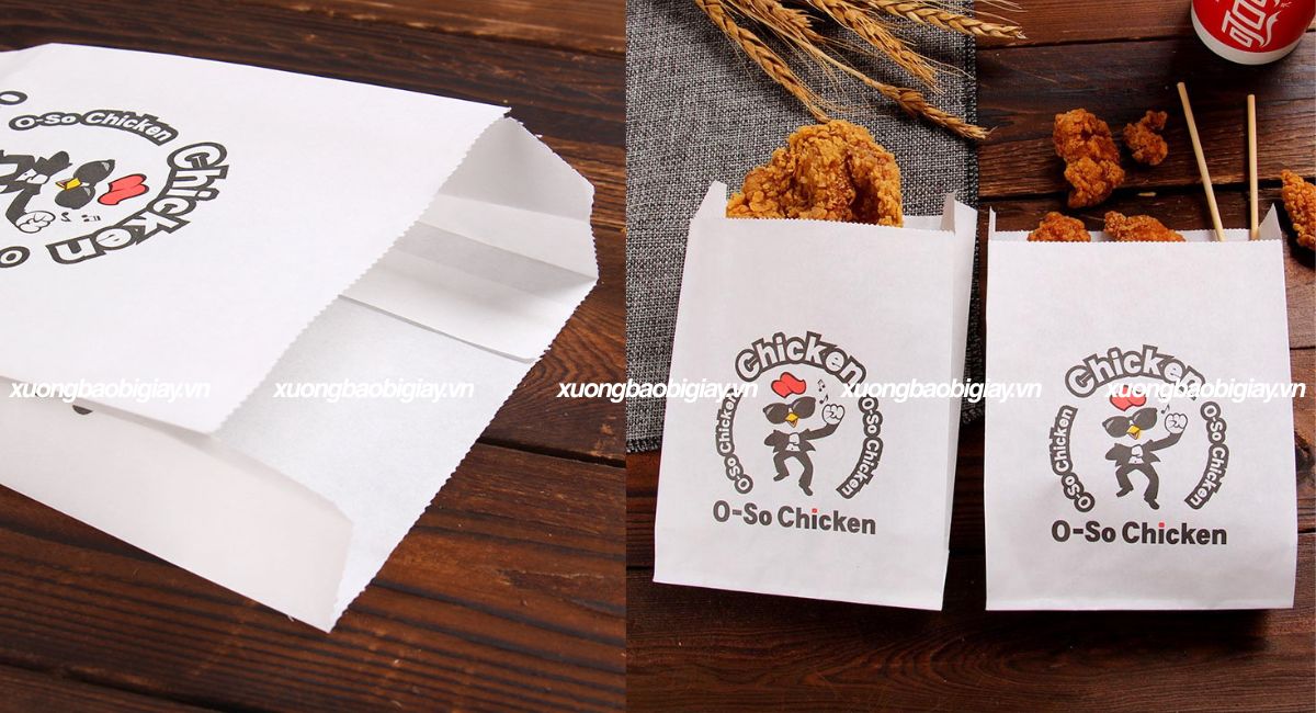 Túi giấy đựng gà rán