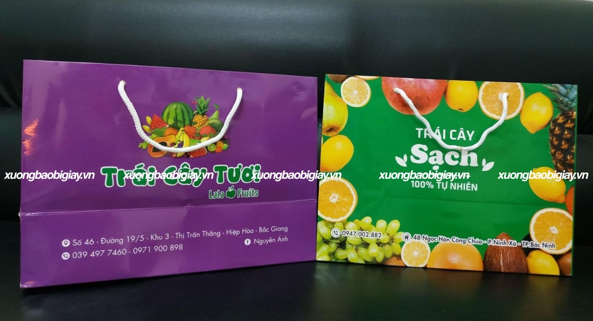 Túi giấy đựng hoa quả
