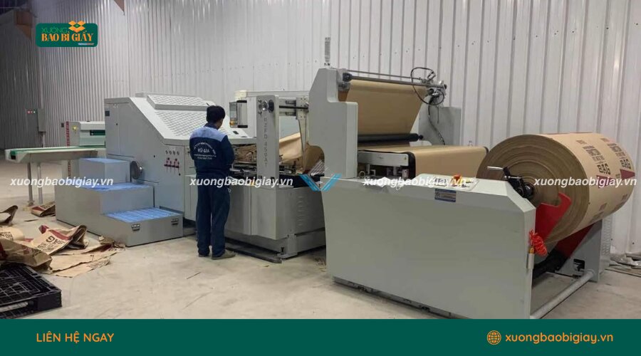 Máy dán túi giấy tốc độ cao cam kết độ chắc chắn cho sản phẩm