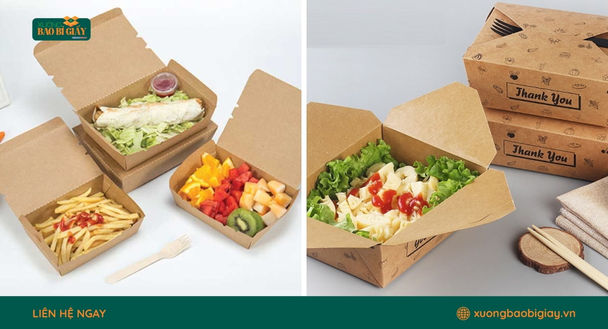 Bao bì giấy đựng thực phẩm lưu giữ trọn vẹn vị ngon nguyên bản