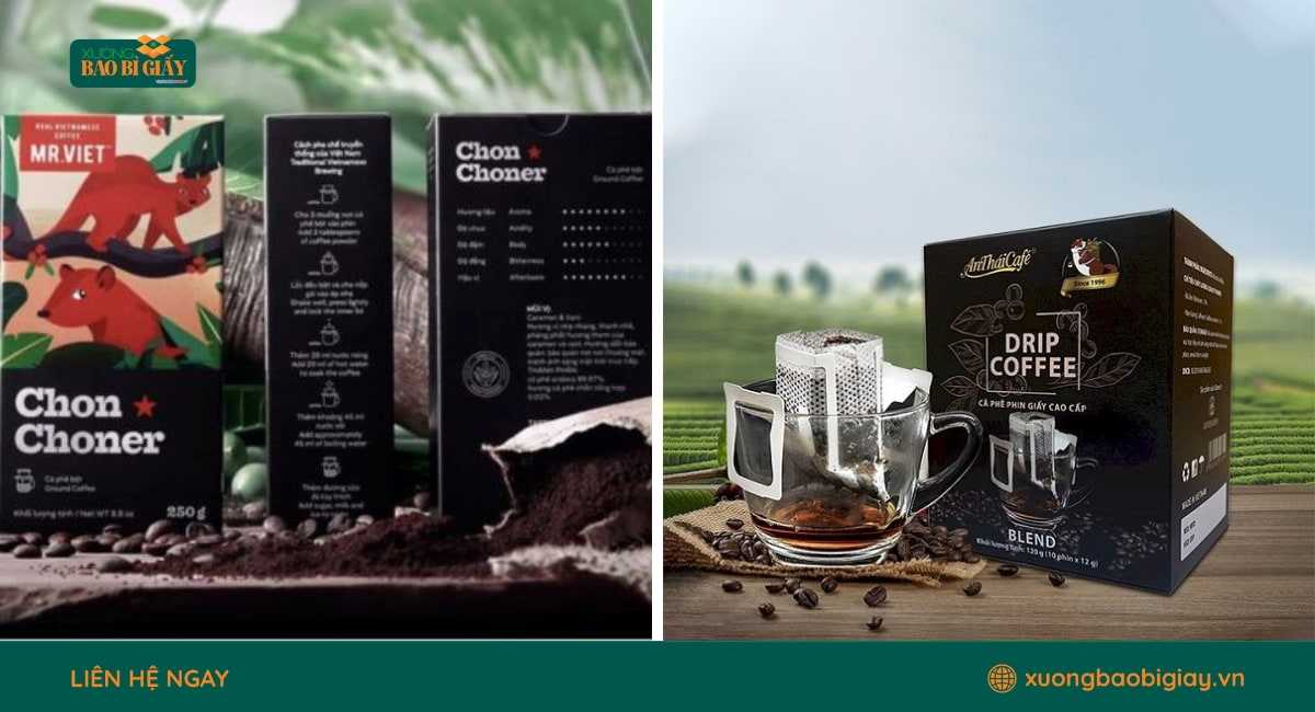 Hộp giấy đựng cà phê khẳng định vị thế thương hiệu