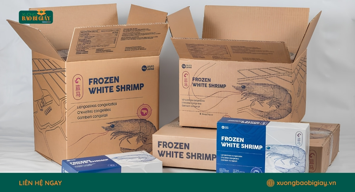 Thùng carton in ấn dành cho hàng xuất khẩu đảm bảo độ bền và tính chuyên nghiệp khi vận chuyển.