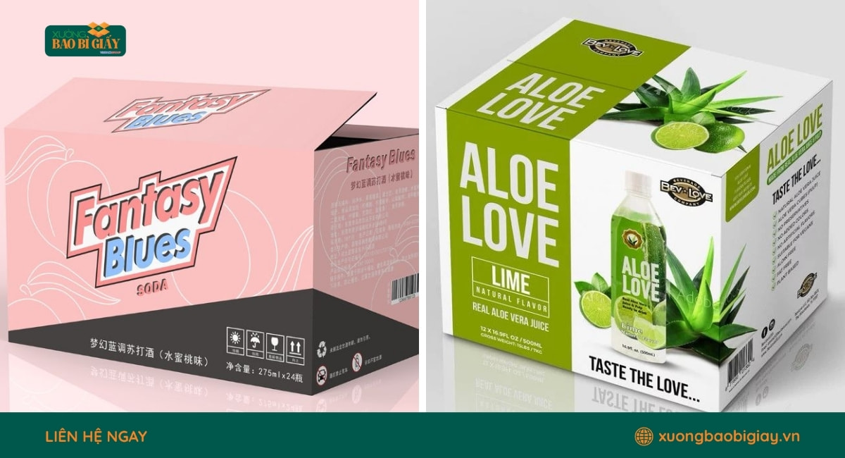 In thùng carton theo bộ nhận diện thương hiệu giúp doanh nghiệp tạo dấu ấn đồng bộ.
