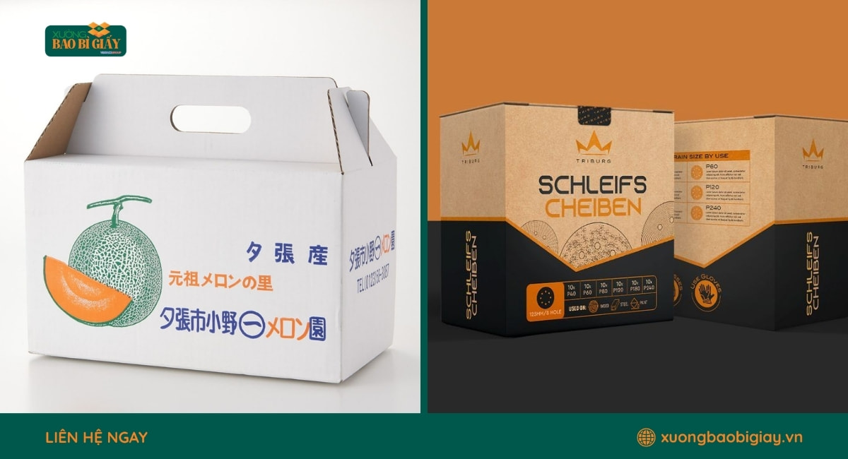 Xưởng nhận in thùng carton theo yêu cầu với đa dạng kích thước và kiểu dáng ứng dụng.
