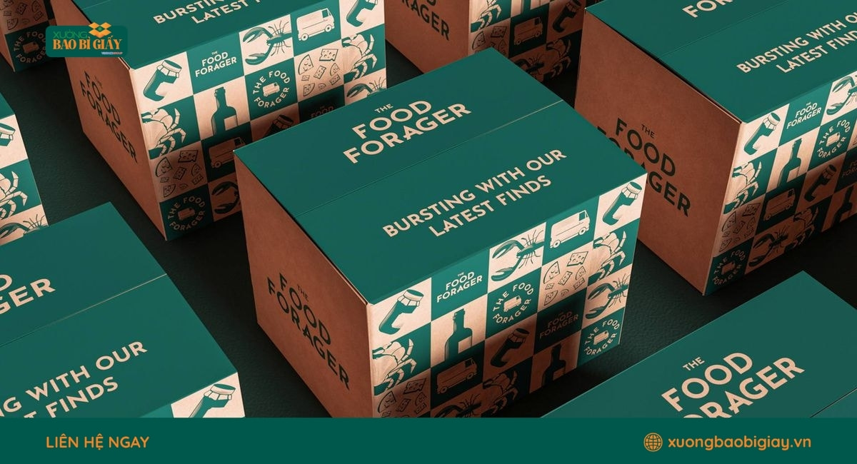 In thùng carton vận chuyển hàng hóa thực phẩm giúp tăng khả năng bảo vệ sản phẩm khi giao hàng.