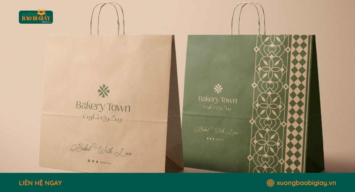 In túi giấy Kraft thân thiện môi trường