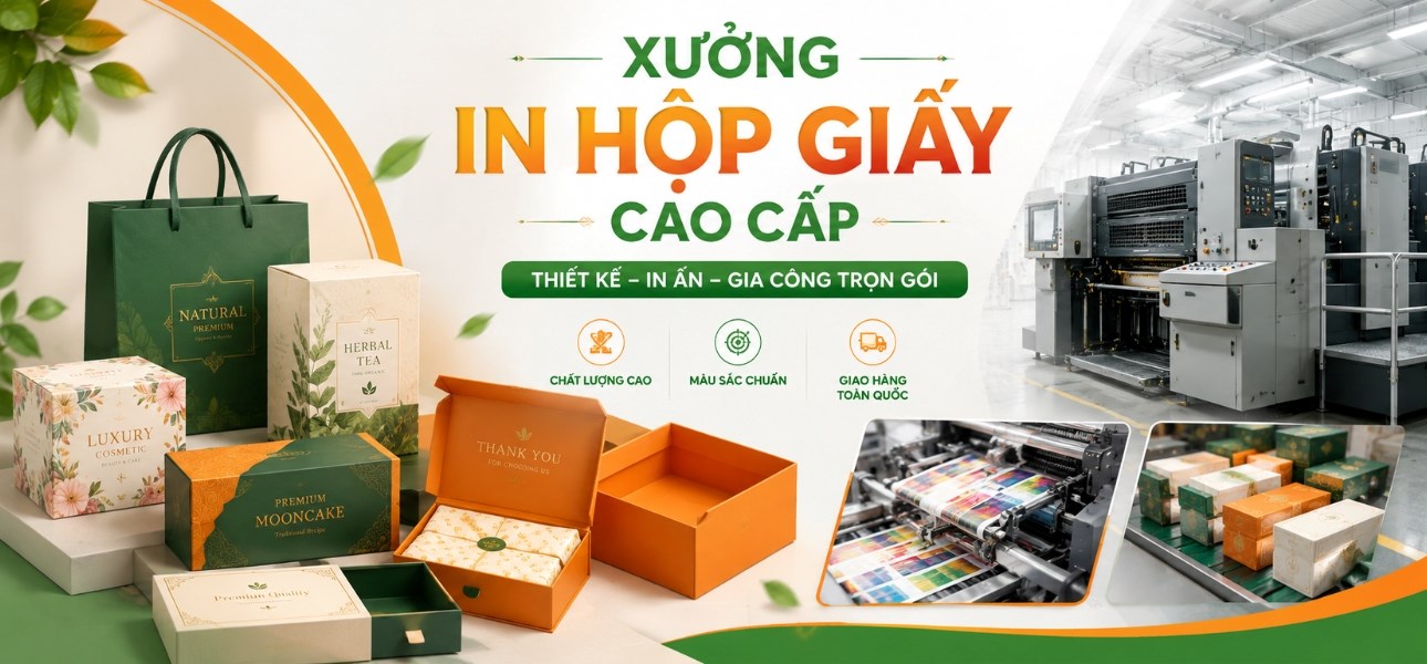 In Hộp Giấy Theo Yêu Cầu Giá Gốc Tận Xưởng Bảo Hành 1 Đổi 1