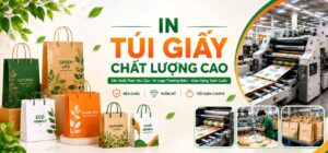 In Túi Giấy Theo Yêu Cầu – Chất Lượng Ổn Định, Đổi Trả 100%