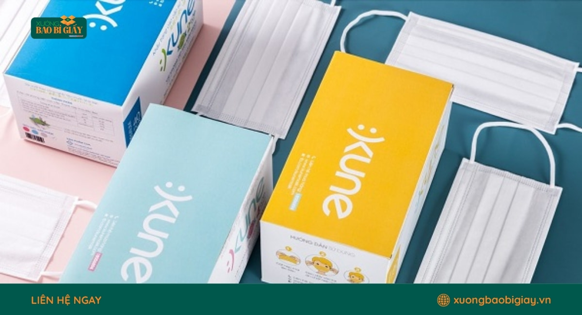 Các loại hộp giấy đựng khẩu trang được ưa chuộng trên thị trường