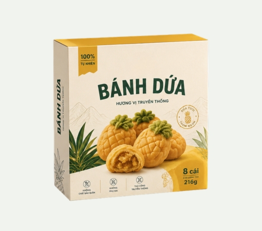 Hộp Giấy Đựng Bánh Dứa