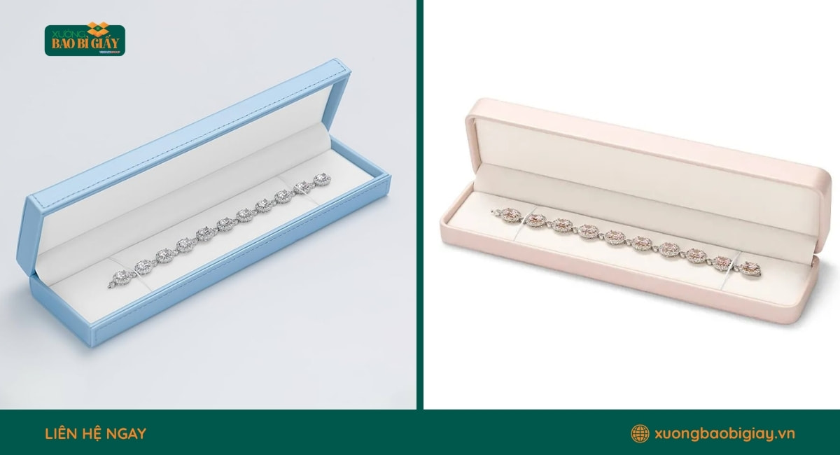 Hộp giấy đựng lắc tay màu pastel thanh lịch tinh tế