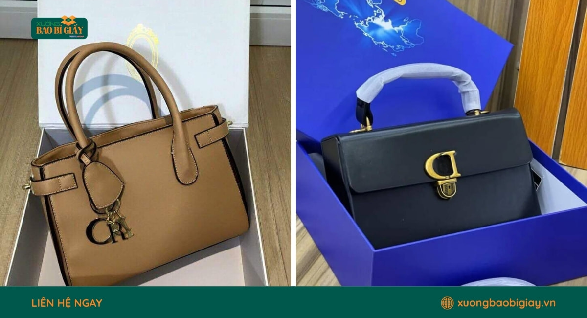 Xưởng Bao Bì Giấy nhận thiết kế và in hộp giấy đựng túi xách theo yêu cầu cho các thương hiệu thời trang.