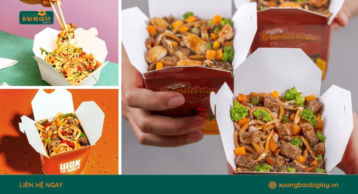 Hộp giấy đựng mì trộn thân thiện môi trường là lựa chọn được nhiều thương hiệu F&B ưu tiên.