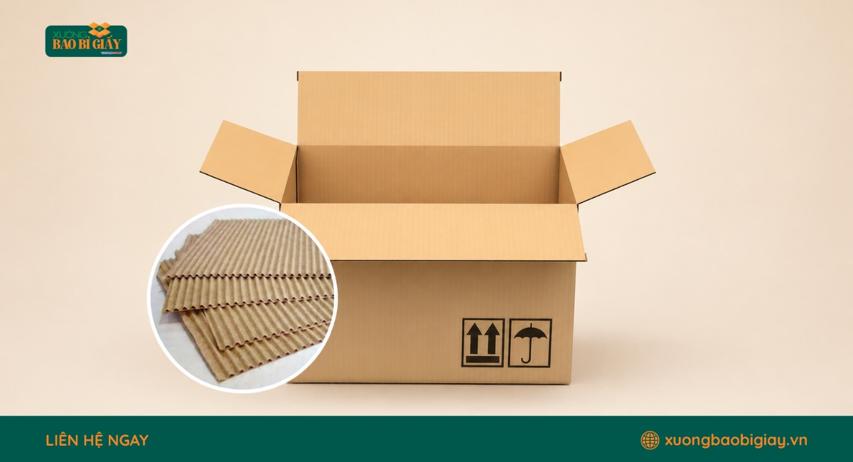 Phân loại thùng carton theo số lớp giấy