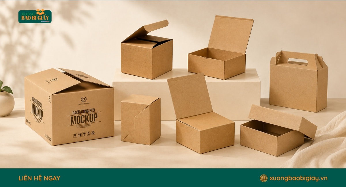 Thùng carton đa dạng mẫu mã