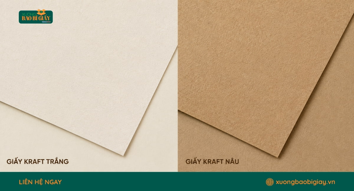 Túi giấy Kraft đựng gạo được sản xuất từ chất liệu bền đẹp, an toàn cho thực phẩm và thân thiện môi trường.