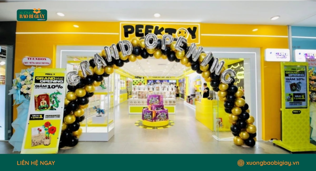 PEEKTOY x Xưởng Bao Bì Giấy: Dự án túi giấy nâng tầm nhận diện thương hiệu