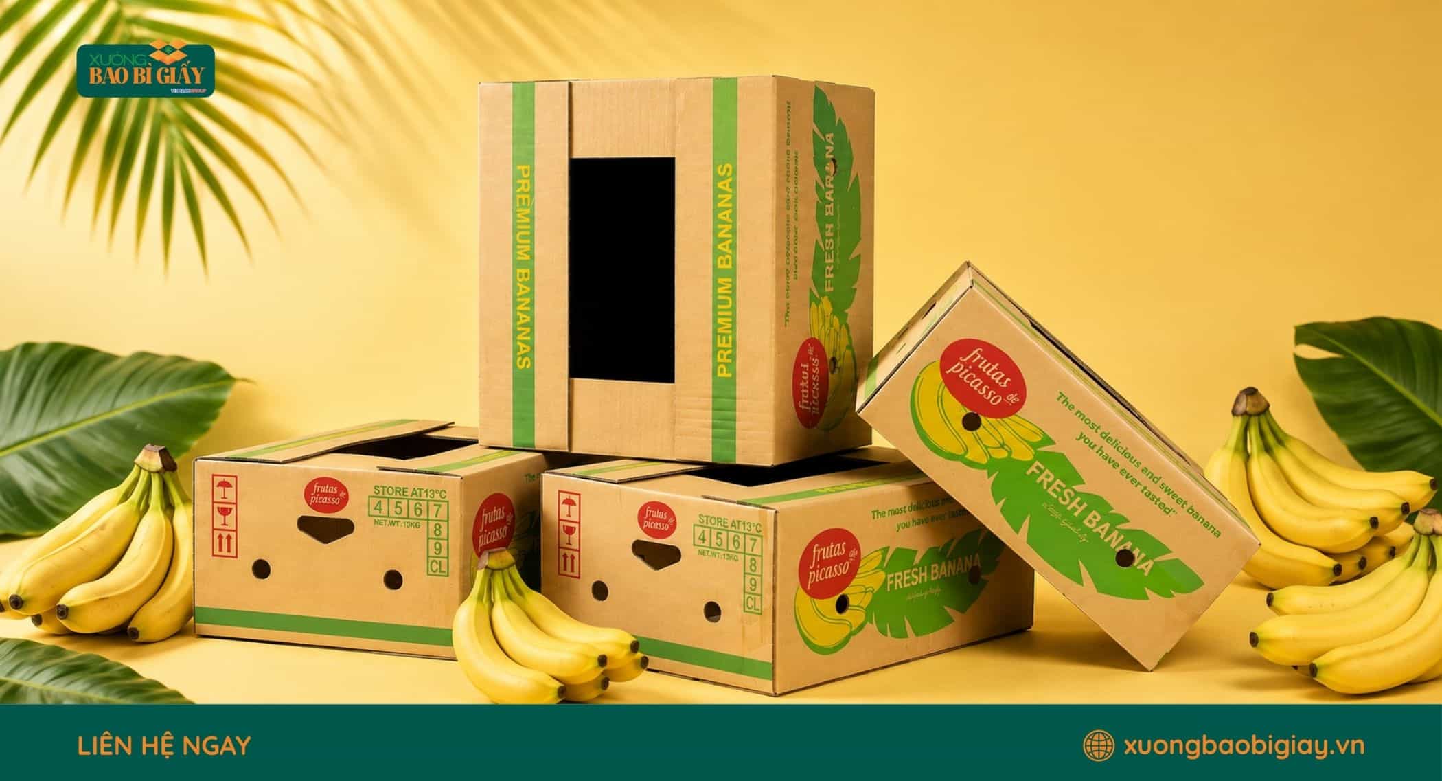 Đặc điểm cấu tạo thùng carton phù hợp đóng gói và vận chuyển chuối
