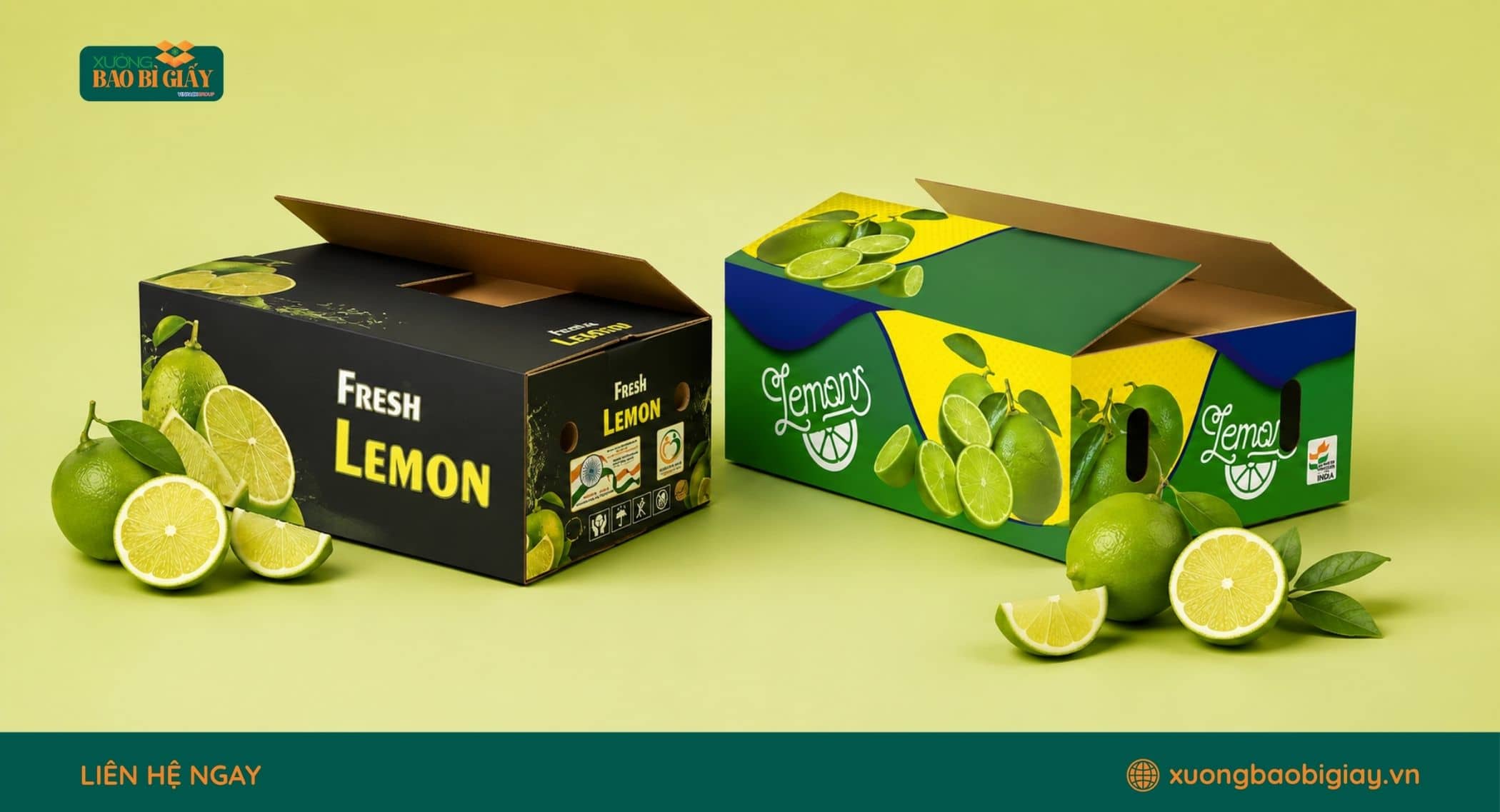 Những lưu ý khi sản xuất thùng carton đựng chanh theo yêu cầu