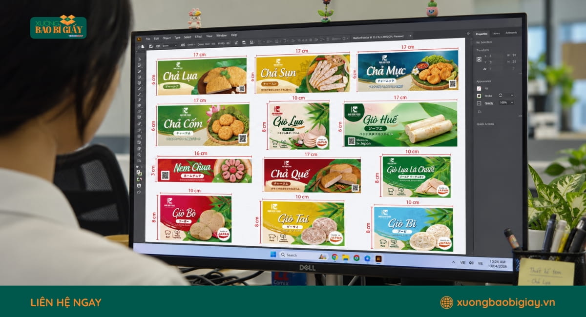 Quy trình triển khai và sản xuất tem decal tại xưởng
