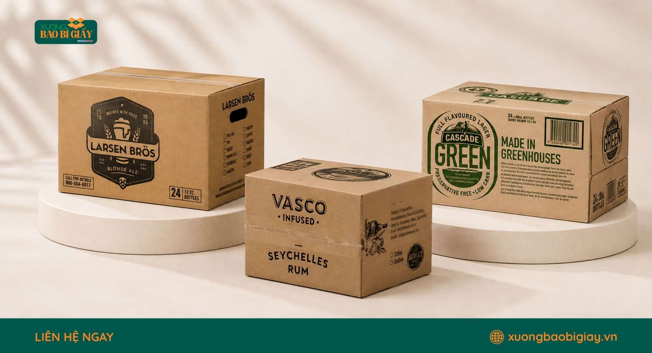 Tiêu chuẩn thiết kế thùng carton đựng bia dựa trên tải trọng và quy cách chai, lon