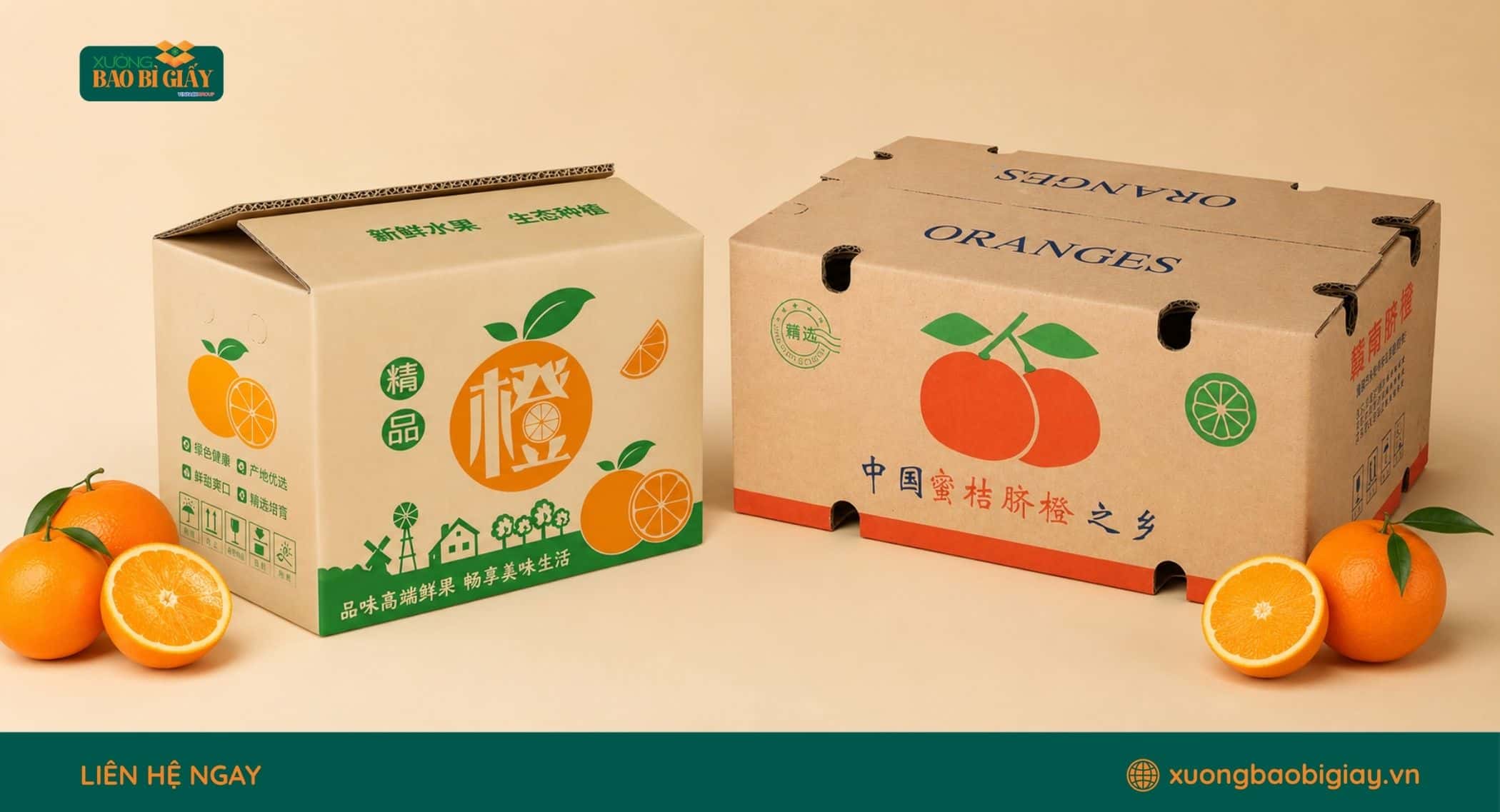 Vì sao nên sử dụng thùng carton đựng cam khi vận chuyển?