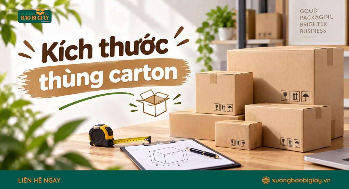 Kích Thước Thùng Carton Thông Dụng Và Cách Đo Chi Tiết