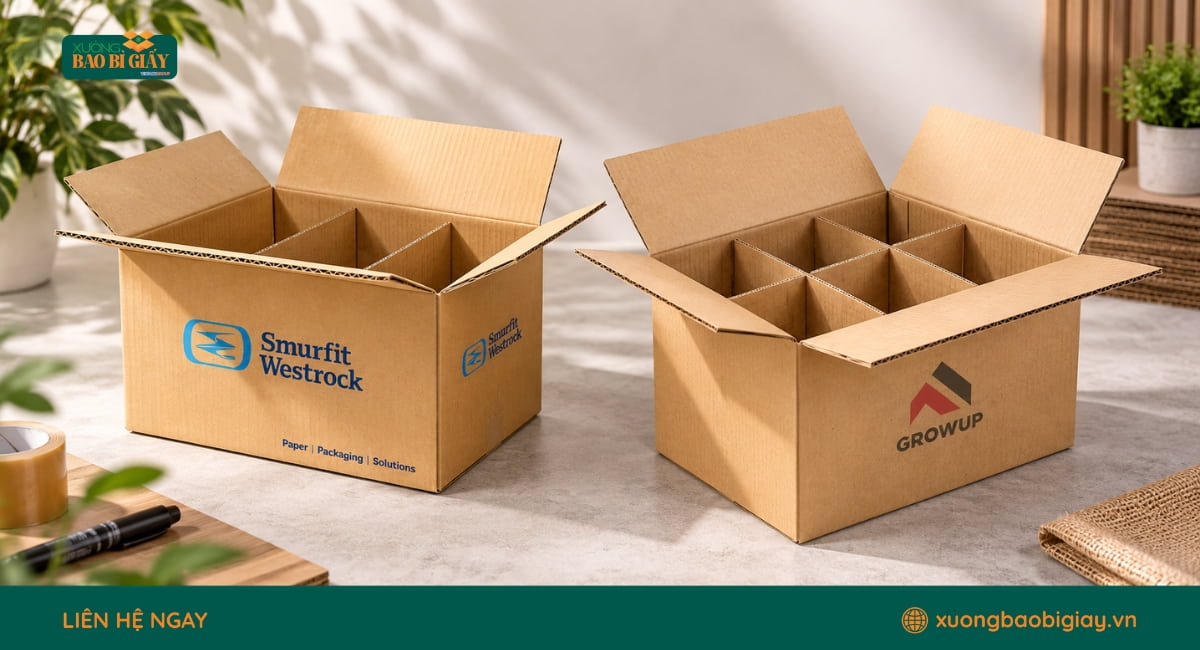 Quy trình sản xuất thùng carton có vách ngăn theo kích thước và quy cách yêu cầu