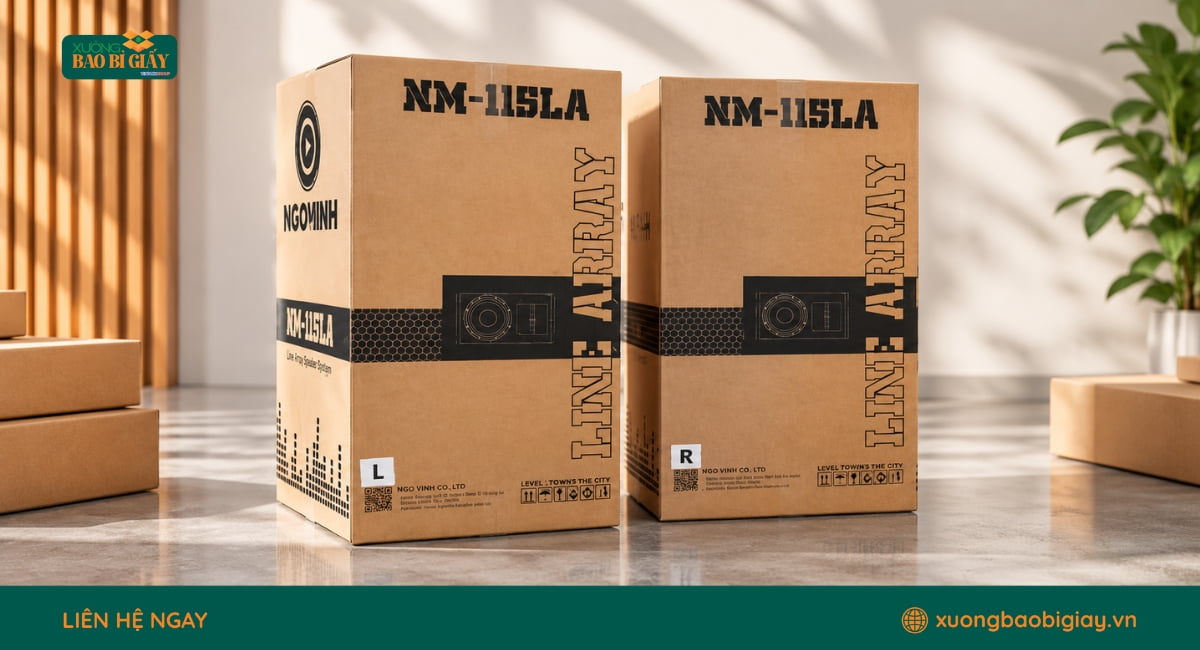 Quy trình sản xuất thùng carton đựng loa