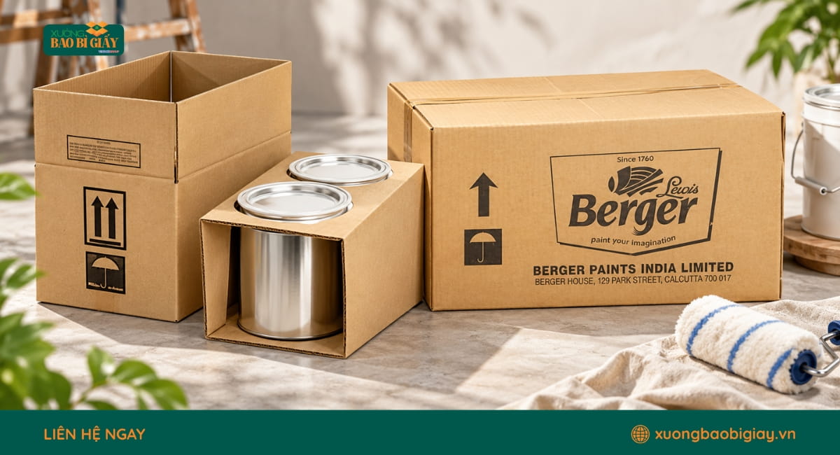 Xưởng Bao Bì Giấy chuyên sản xuất thùng carton đựng son uy tín