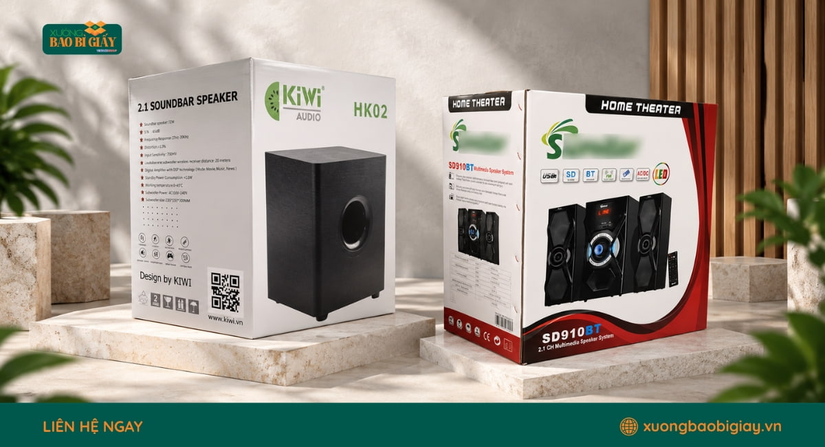 Thùng carton đựng loa vi tính