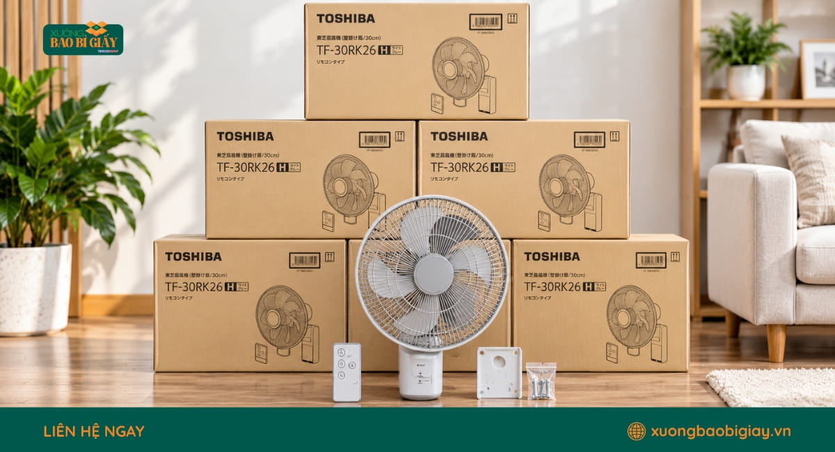 Thùng carton đựng quạt treo tường