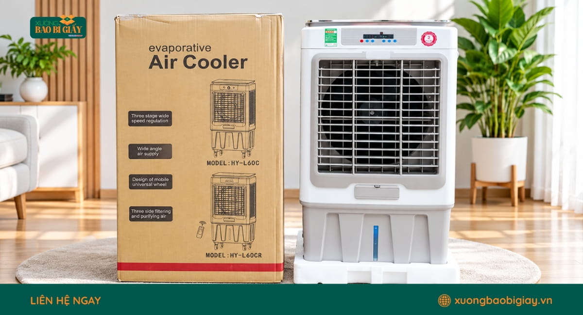 Xưởng sản xuất thùng carton đựng quạt giá rẻ