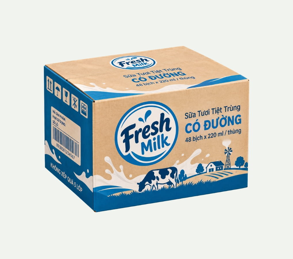 Thùng Carton Đựng Sữa