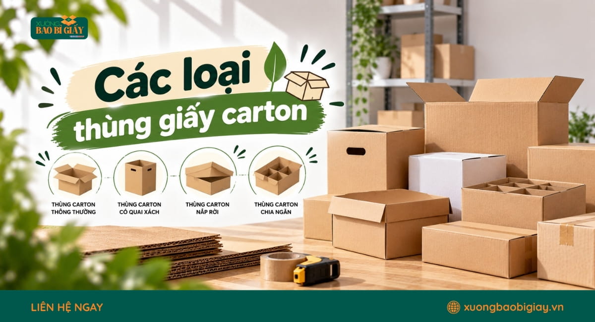 Các Loại Thùng Giấy Carton Phổ Biến: Phân Loại & Cách Chọn