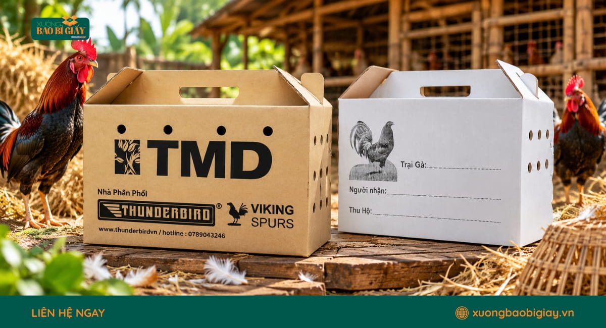 Những tiêu chí lựa chọn thùng carton đựng gà phù hợp
