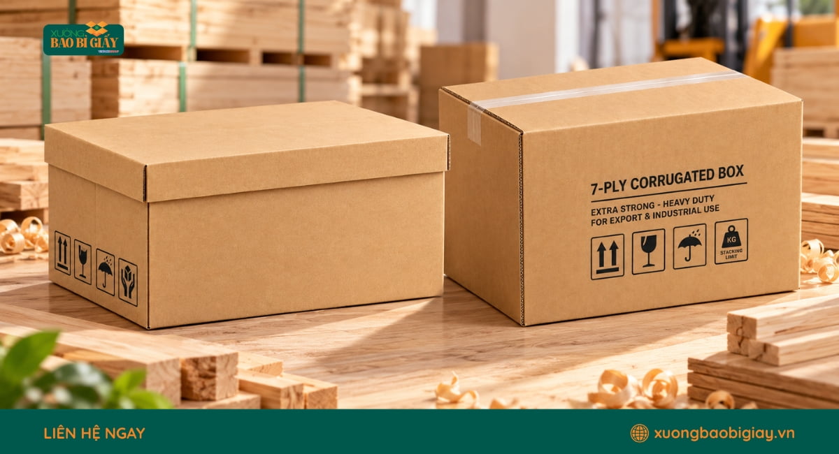Cách lựa chọn thùng carton đựng gỗ xuất khẩu theo kích thước và tải trọng