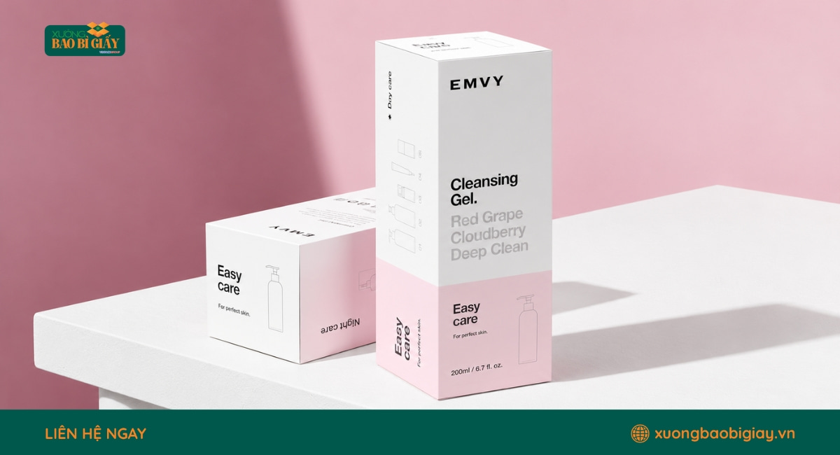 Hộp giấy Ivory có bề mặt trắng mịn, phù hợp in bao bì cao cấp