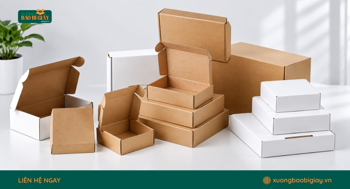 Các kích thước thùng carton nhỏ thông dụng cho nhu cầu đóng gói sản phẩm