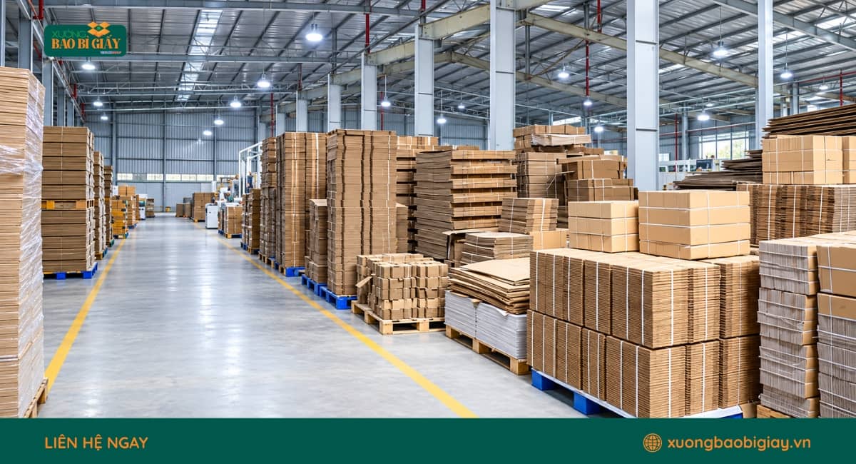 Xưởng Bao Bì Giấy - Xưởng sản xuất thùng carton đựng máy giặt số lượng lớn