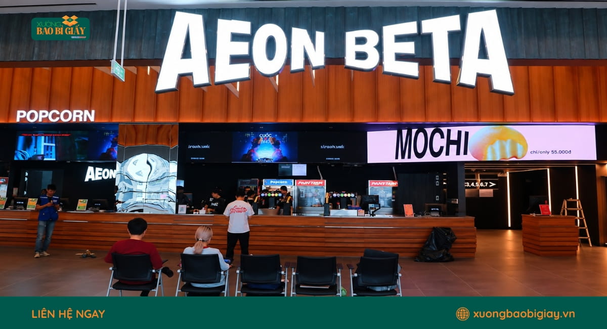 Nhu cầu bao bì phục vụ bắp rang bơ tại rạp chiếu phim Aeon Beta