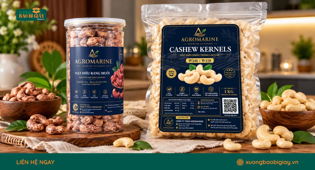 Agromarine và nhu cầu sử dụng tem nhãn cho hạt điều xuất khẩu