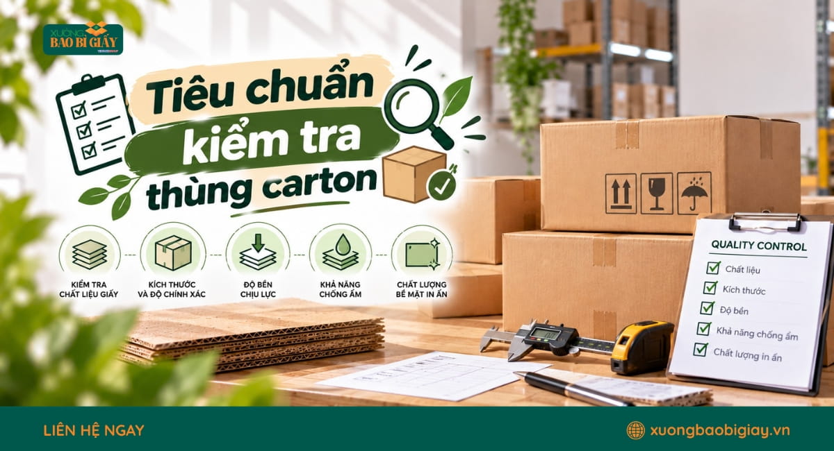 Tiêu Chuẩn Kiểm Tra Thùng Carton Chi Tiết, Đầy Đủ Từ A - Z