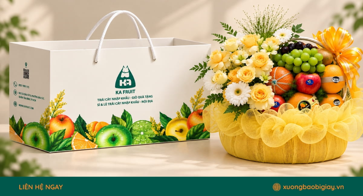 Dự Án Túi Giấy Đựng Hoa Quả Ka Fruit Nông Sản Nhập Khẩu